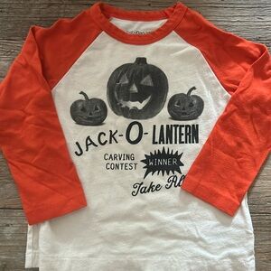 Baby Gap size 2T Halloween pumpkin shirt